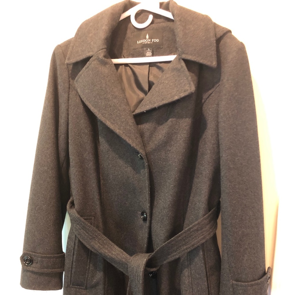 London Fog Wool Blend Peacoat